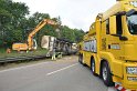 LKW umgestuerzt A 1 Rich Saarbruecken P166